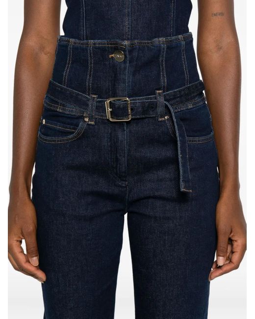 Pinko Blue High-Waist-Jeans mit Gürtel