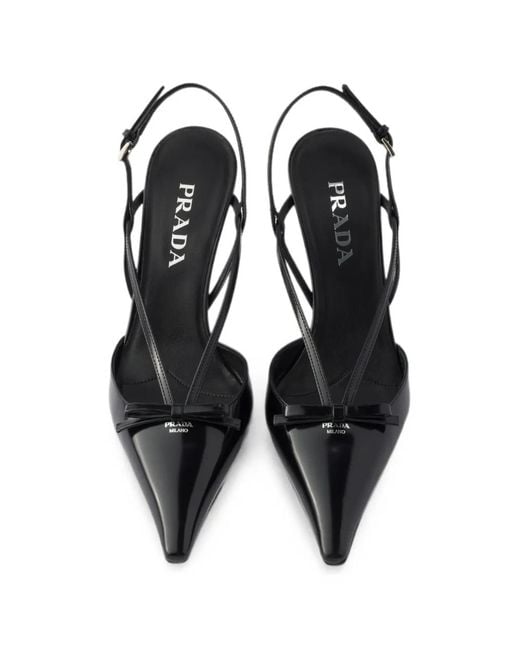 Prada Black Slingback-Pumps