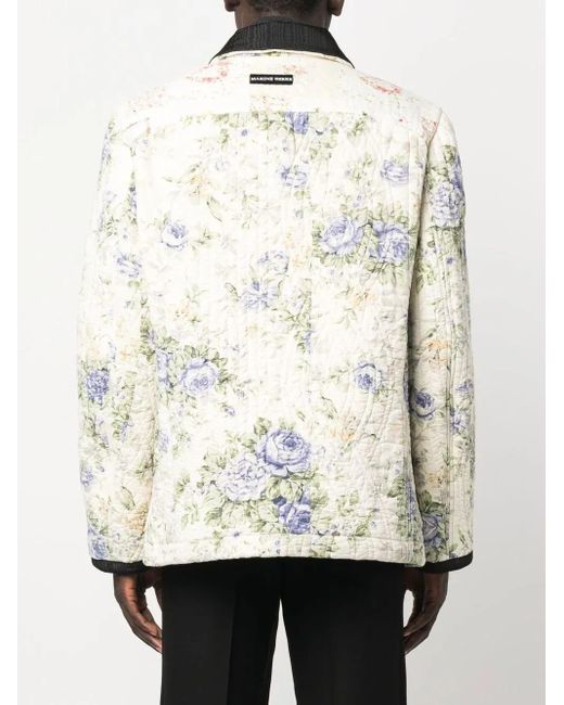 Plumífero Boutis con motivo floral MARINE SERRE de hombre de color Natural