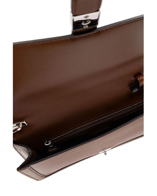 Max Mara Brown Bianca Clutch Bag
