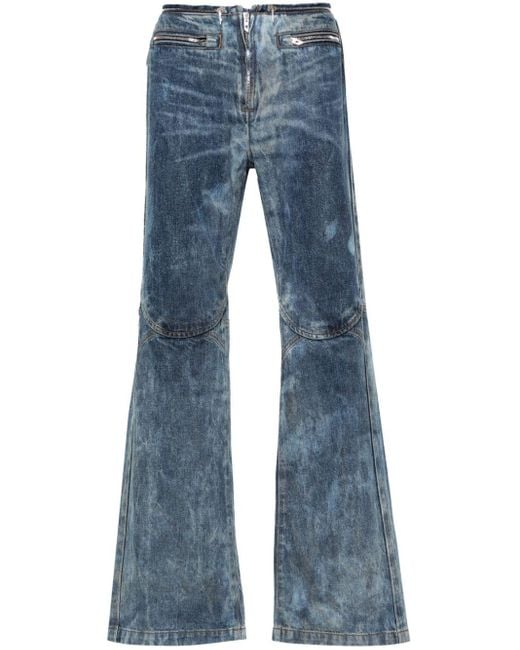 DIESEL D-Gen Bootcut-Jeans mit Bleached-Effekt in Blue für Herren
