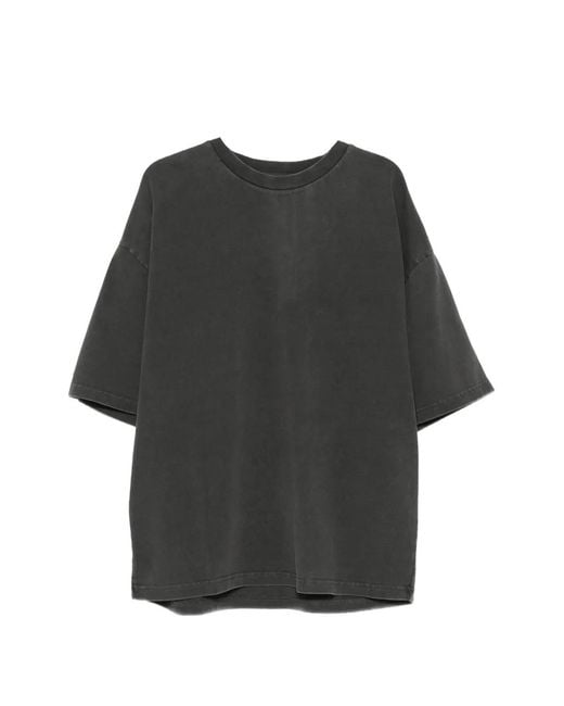 Entire studios Black Faded-Effect T-Shirt