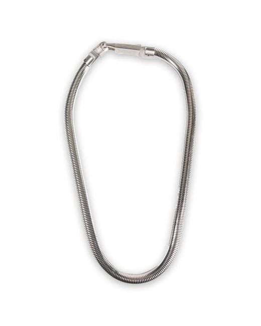 Rick Owens White Snake Body Bracelet