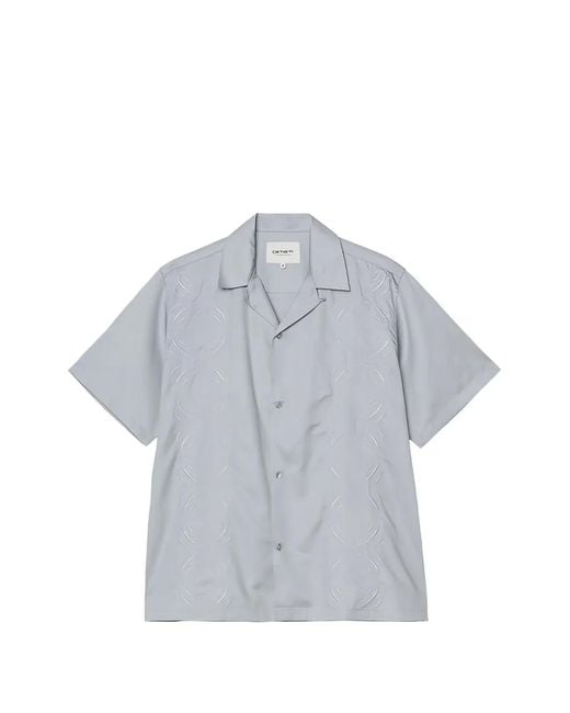 Carhartt Gray Signet Short-Sleeve Shirt for men