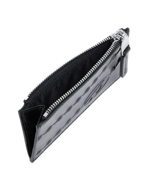 DIESEL Black Card Holder Iii Zip Card-Case