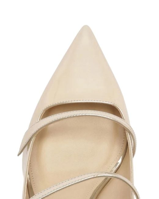 Alexandre Birman White 60Mm Tita Pointed-Toe Straps-Detail Mules