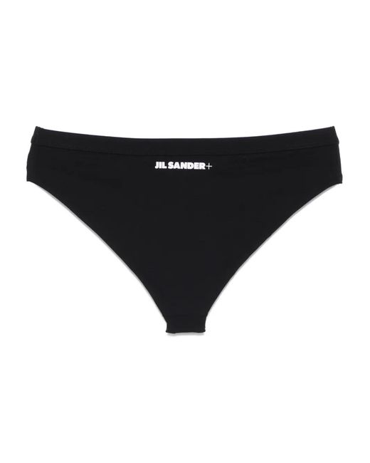Jil Sander Black Logo Bikini Bottom