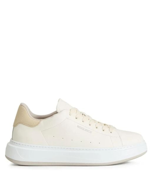 Woolrich White W's Arrow Sneakers