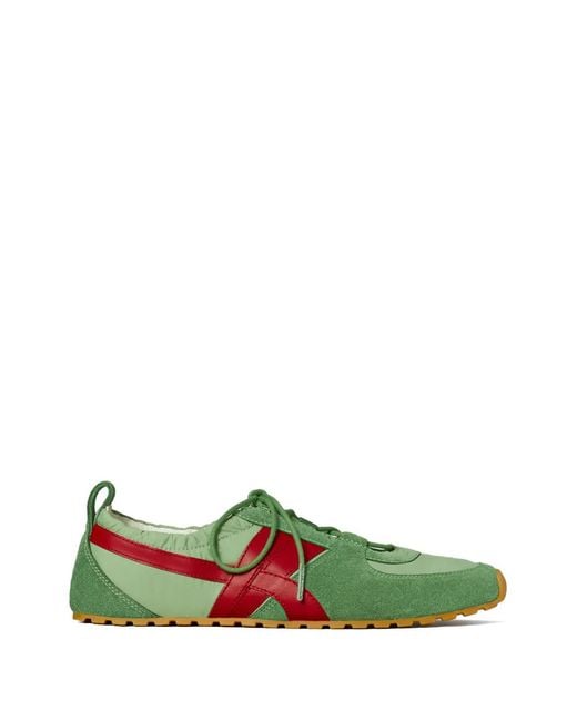 Tory Burch Green Hank Ballet Sneakers