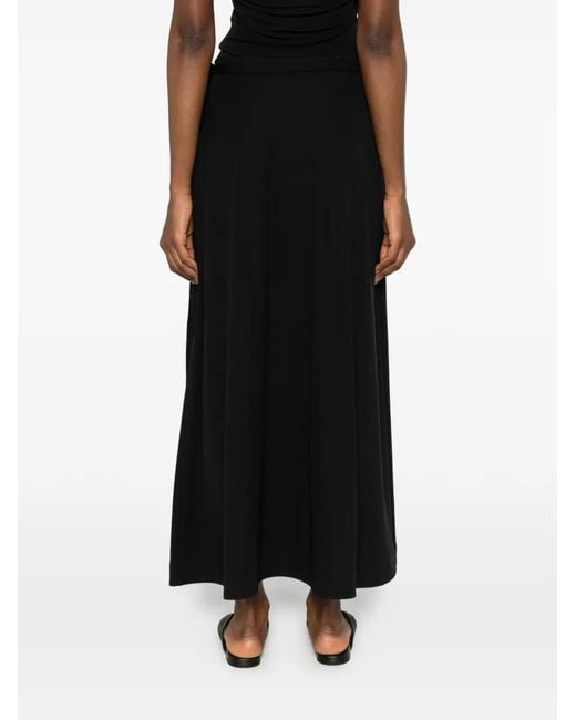 Totême  Black Fluid Jersey Skirt
