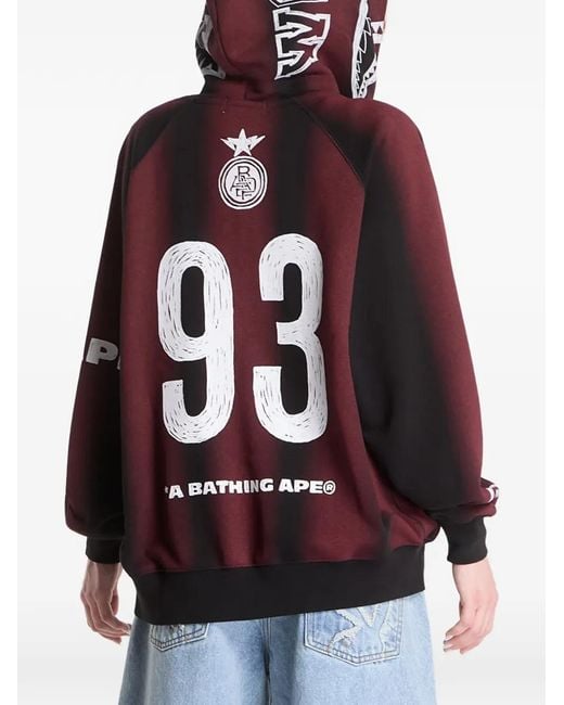 A Bathing Ape Blue Shark Relaxed-Fit Hoodie