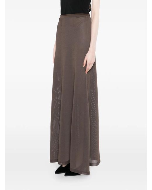 Tom Ford Brown Jupe Longue À Taille Haute