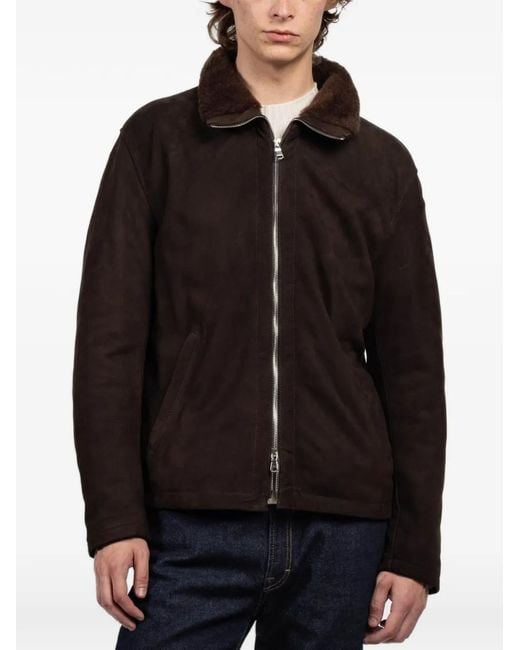 Fradi Black Ethan Zip-Up Jacket for men