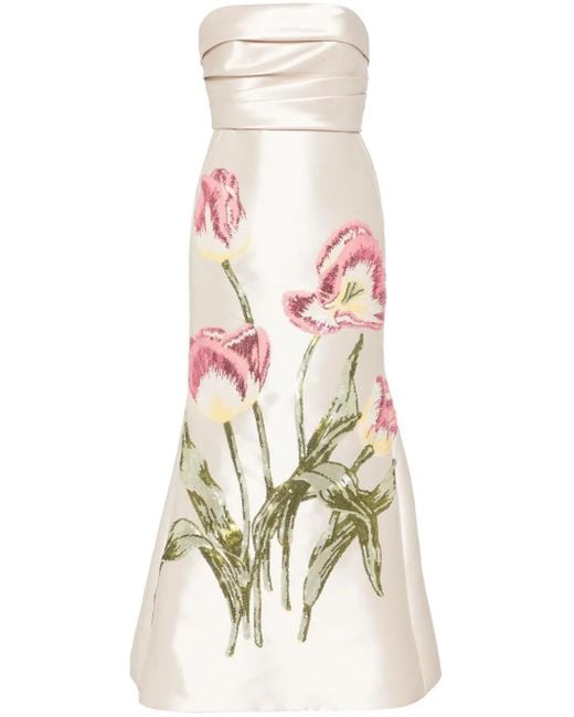 Amsale White Abendkleid Mit Pailletten