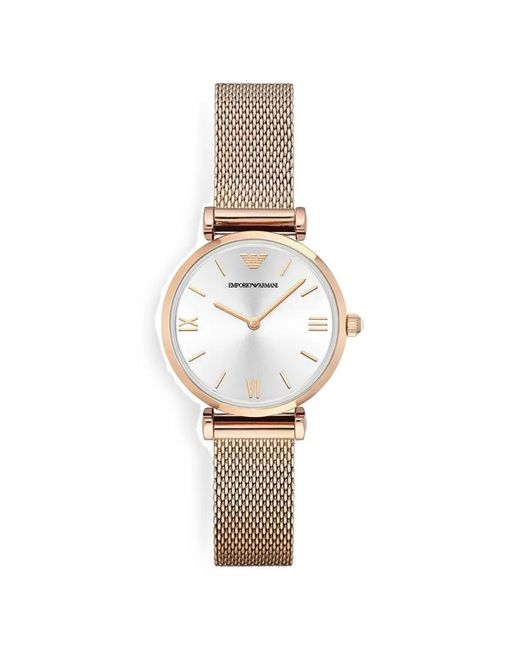 Emporio Armani White Round-Case 32Mm Watch