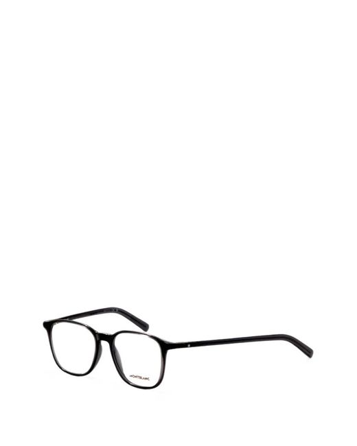 Montblanc White Square-Frame Glasses for men