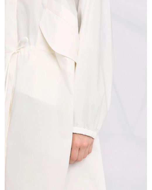 Jil Sander White Trench Coats