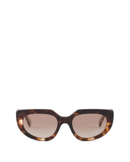Prada Brown Sunglasses With Logo