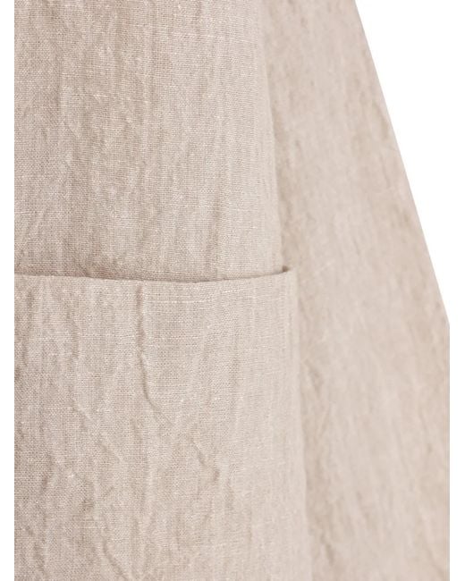 Daniela Gregis Natural Patch-Pocket Linen Jacket