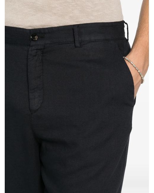 Cellar Door White Button-Detail Trousers for men