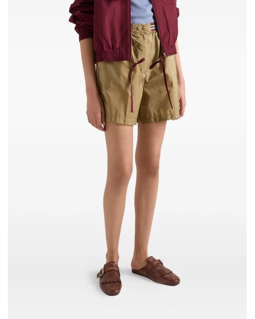 Prada Natural Lightweight Re-Nylon Bermuda Shorts