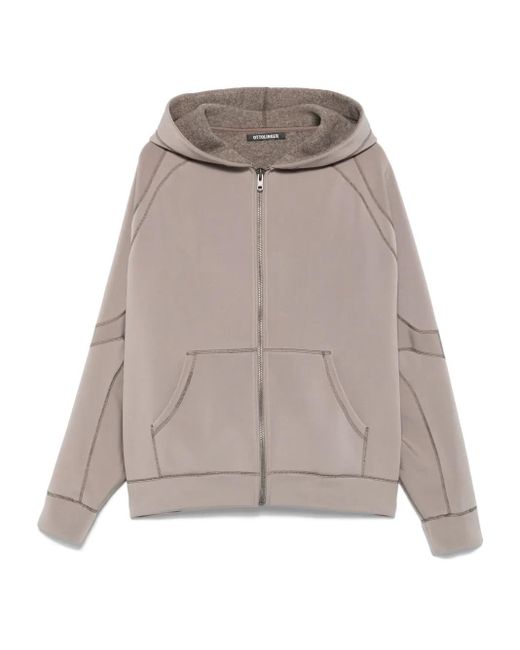 OTTOLINGER White Contrast-Stitch Hooded Jacket