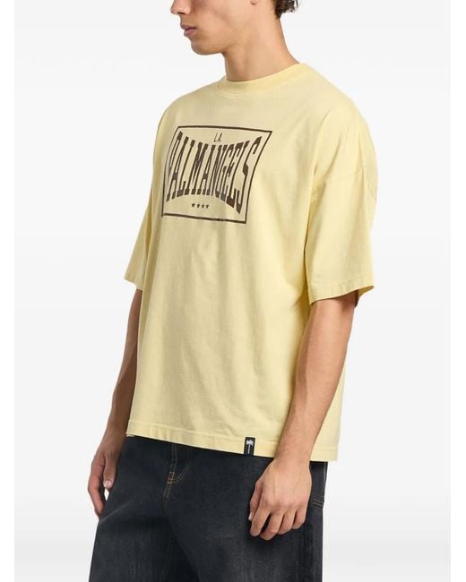 Palm Angels Metallic Box Logo Loose T-Shirt for men