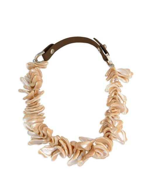 Elle Macpherson Metallic X Sonia Argint Collier En Nacre