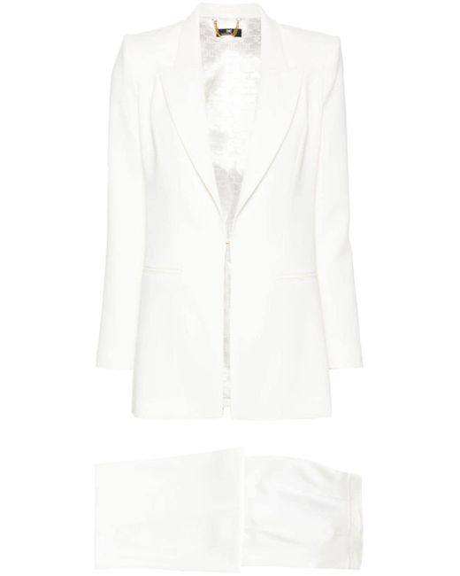 Costume à design texturé Elisabetta Franchi en coloris White