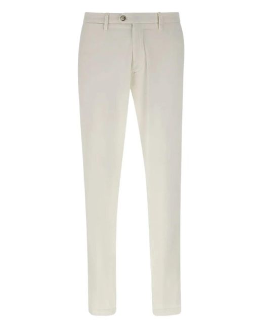 Re-hash Gray Welt-Pockets Cotton-Blend Trousers for men