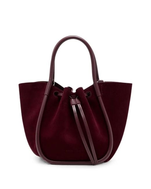 Proenza Schouler Red Small Ruched Tote