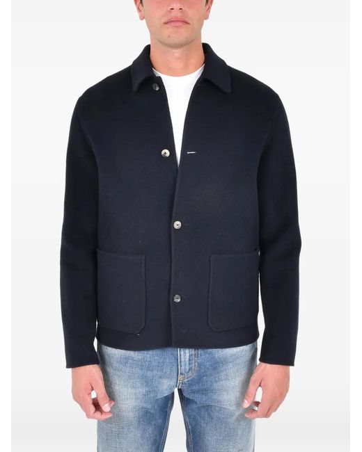 Jacob Cohen Blue Patch Pocket Overshirt for men