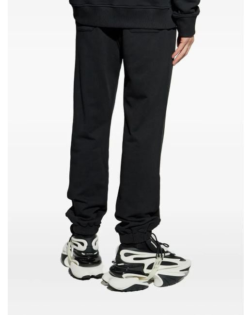 Balmain Blue Elasticated-Cuff Pants for men
