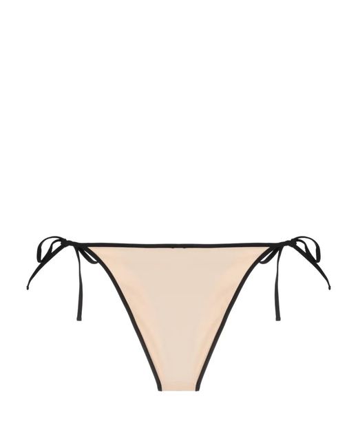 Totême Natural Stripe Tie Bikini Bottoms