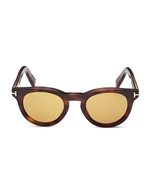 Tom Ford Natural Tortoiseshell-Effect Sunglasses