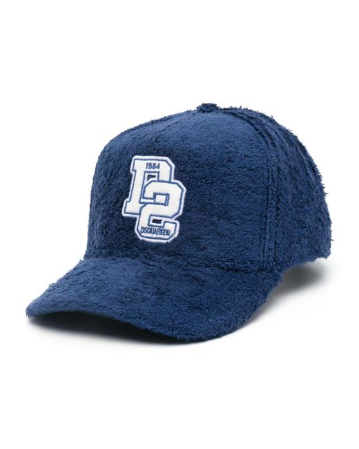 DSquared² Blue D2 College Terry-cloth Hat for men