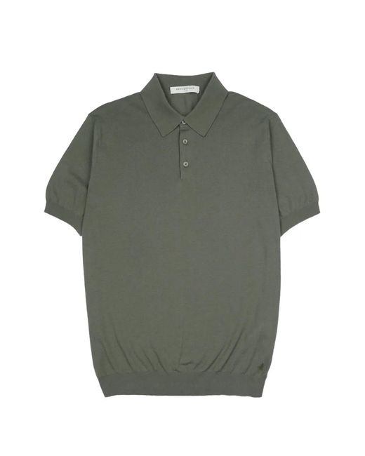 Brooksfield Green Buttoned Polo Shirt for men
