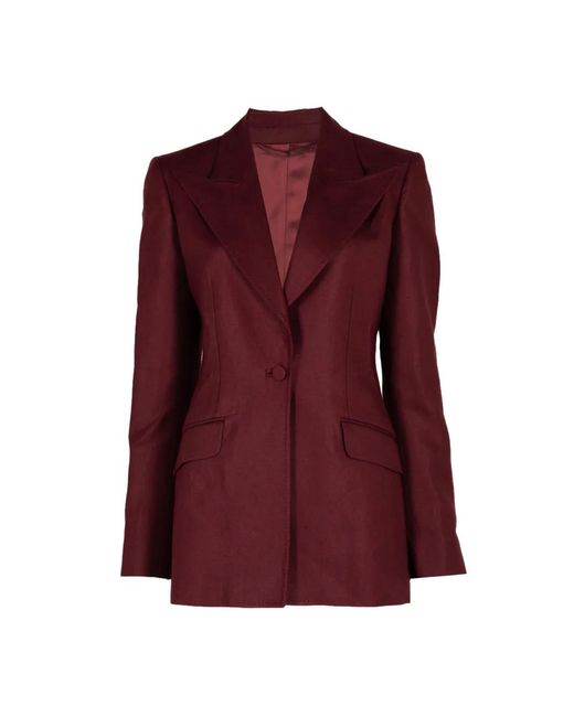 Gabriela Hearst Purple Leiva Blazer