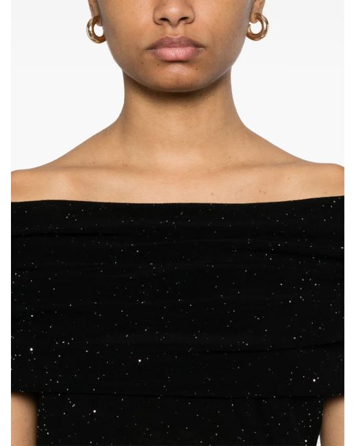 Roberto Collina Black Oberteil Mit Pailletten