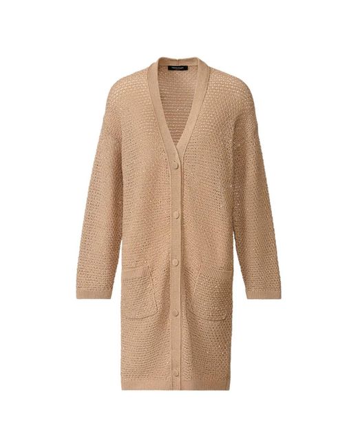 Fabiana Filippi Natural Oversized Pocket Cardigan
