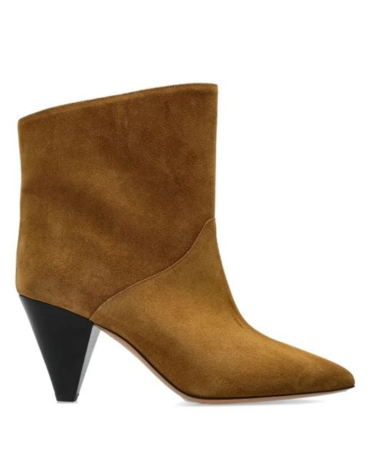 Isabel Marant Loline 75mm スエードブーツ Brown