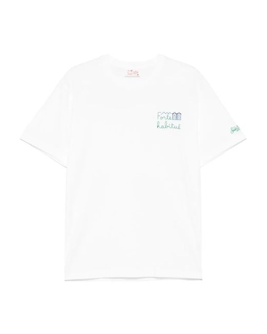 メンズ Mc2 Saint Barth Portofino Tシャツ White
