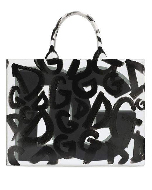 Herren Taschen Shopper Dolce & Gabbana Leder Cover iPhone 13 Pro aus Kalbsleder mit Graffiti-Print in Weiß für Herren 