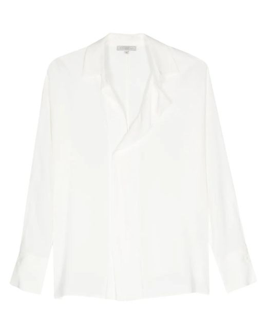 Blusa Con Cuello En V Antonelli de color White