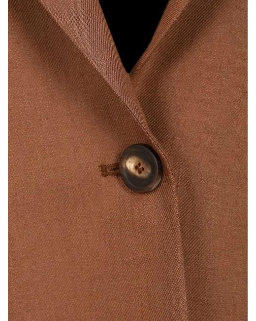 Tagliatore Brown Bruna Single-Breasted Blazer