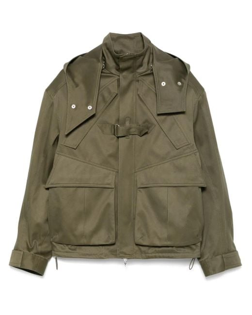 メンズ Mugler カーゴジャケット Green
