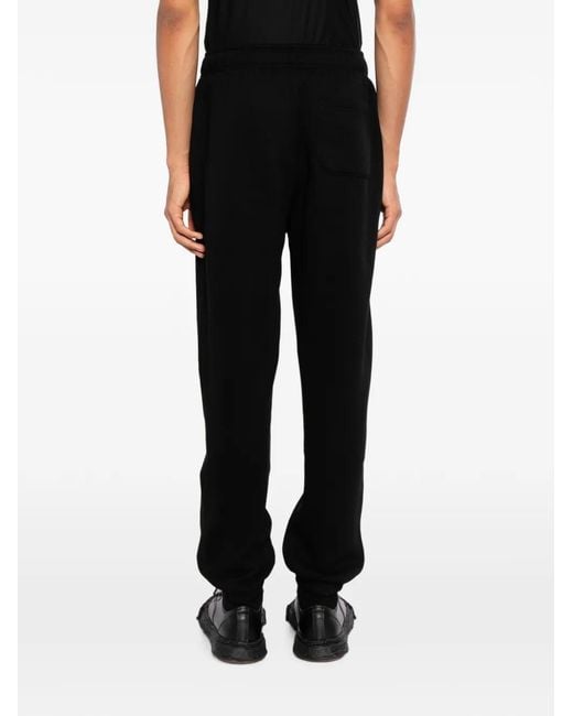 Melt Black Graphic-Print Track Pants for men