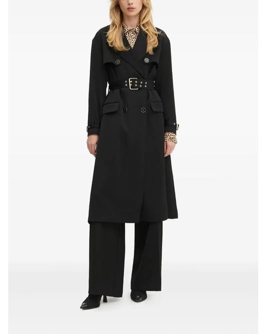 MARCIANO BY GUESS Black Belted Button Coat
