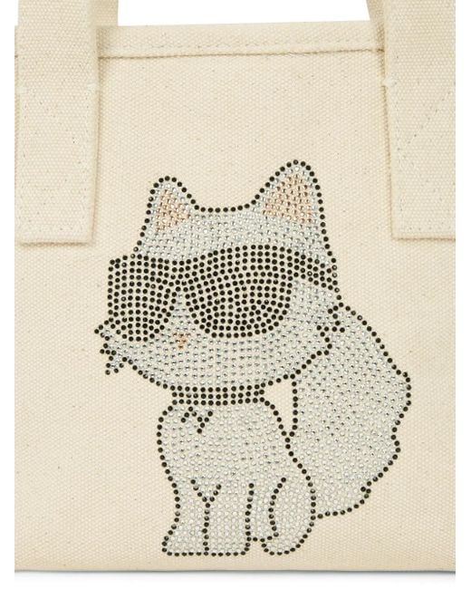 Karl Lagerfeld キャットモチーフ ハンドバッグ White