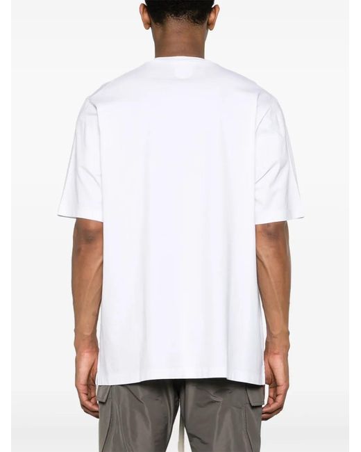 DSquared² White Logo-Print Cotton T-Shirt for men